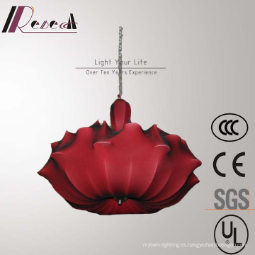 Lámpara colgante decorativa de la forma del paraguas rojo del hotel del estilo chino